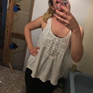 American Eagle White Tank Top